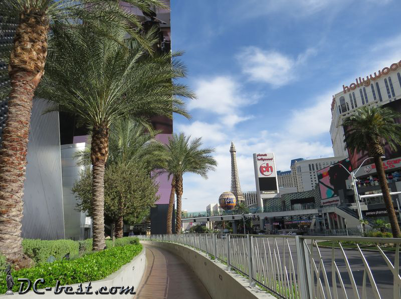 Участок пешеходного тротуара в Лас-Вегасе