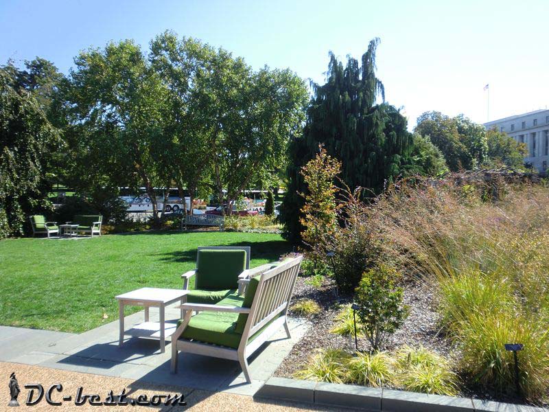 The terrace of the Botanic Garden in Washington, D.C.
