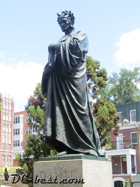 Статуя Данте Алигьери в Вашингтоне