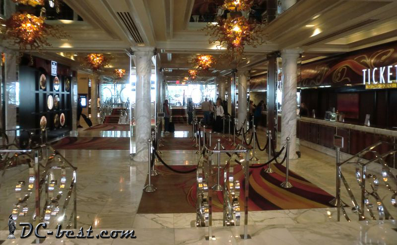 Reception hall in the casino Golden Nugget. Las Vegas, Nevada