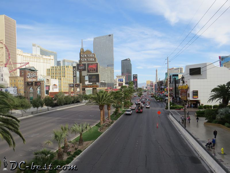 Правая сторона Las Vegas Blvd